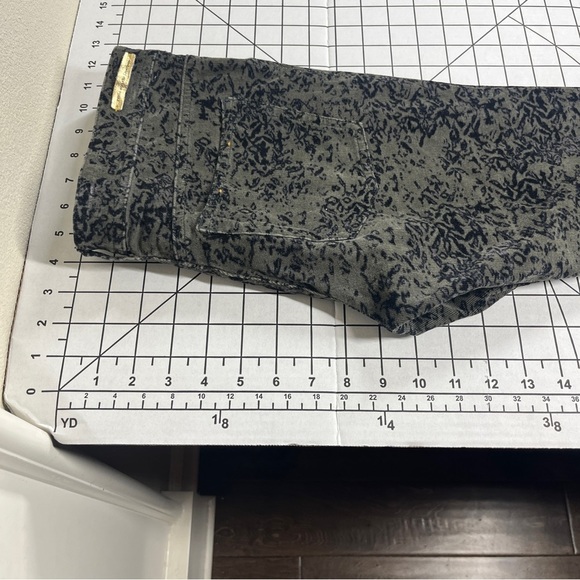 Pilcro Women's Serif Cords Corduroy Pants Abstract Green Black 25 Fall Skinny - Picture 11 of 12